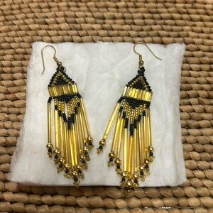 Beaded earrings. (Hand Made by Lakota Sioux)
